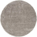 SAFAVIEH Milan Shag Collection 11' Round Grey SG180 Solid Non-Shedding Living by SAFAVIEH