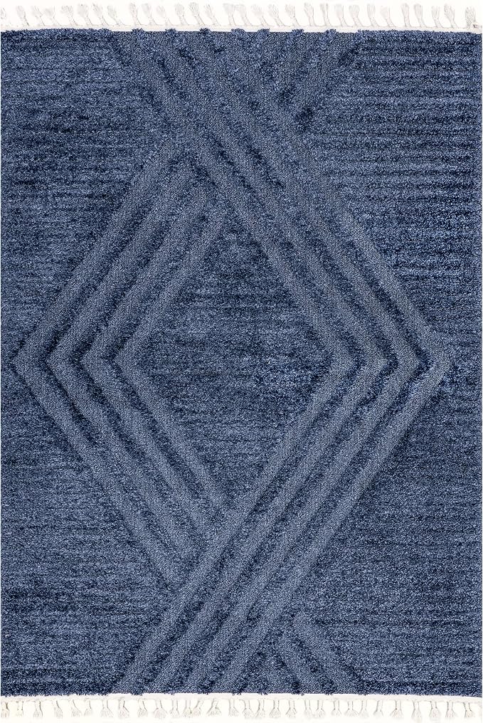 nuLOOM Risette Blue, Soft and Textured, High Traffic, Stain Resistant, Easy - Image 3