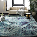 SAFAVIEH Monaco Collection 9' x 12' Light BlueMulti MNC225J Boho Chic Abstract by SAFAVIEH