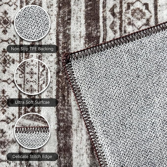 RUGSURE Washable Area Rugs 6' x 9' - Image 6
