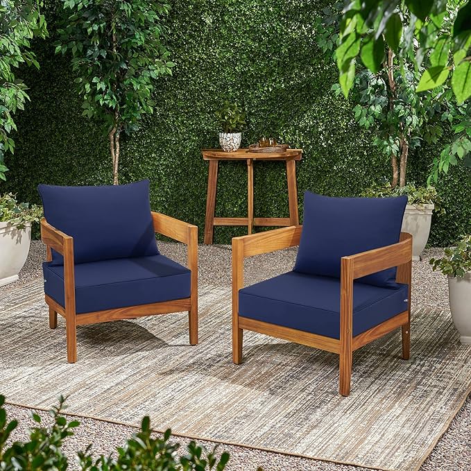 Favoyard Outdoor Seat Cushion Set 22 x 24 Inch Waterproof & Fade Resistant - Image 6