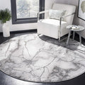 SAFAVIEH Craft Collection 10' Round Grey/Silver CFT877G Modern Abstract by SAFAVIEH