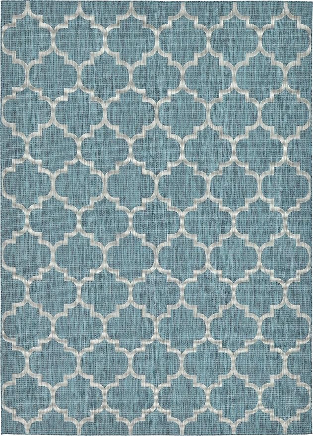 Unique Loom Outdoor Trellis Collection Area Rug - Image 3