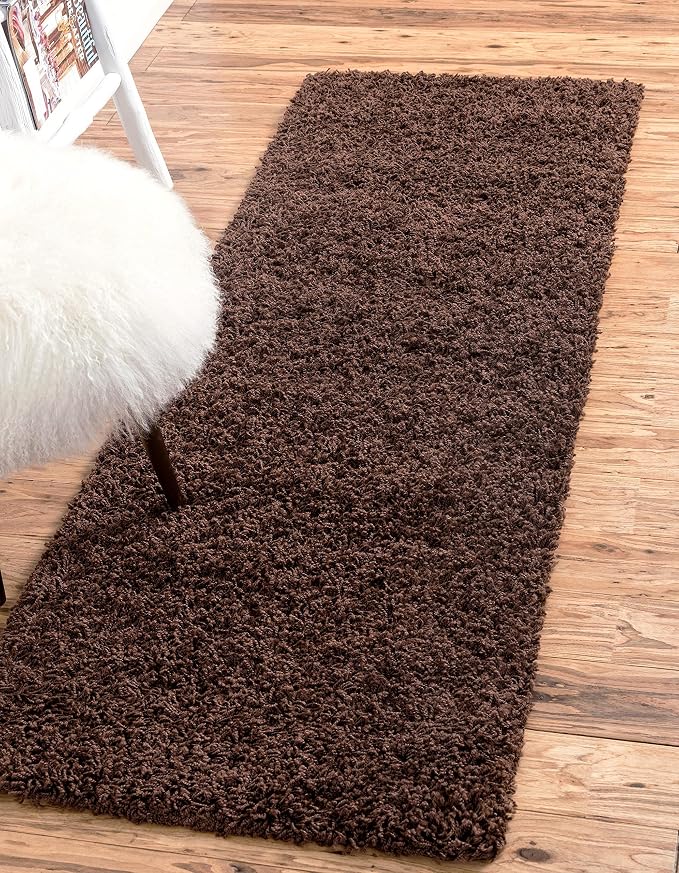 Unique Loom Solid Shag Collection Area Rug - Image 2