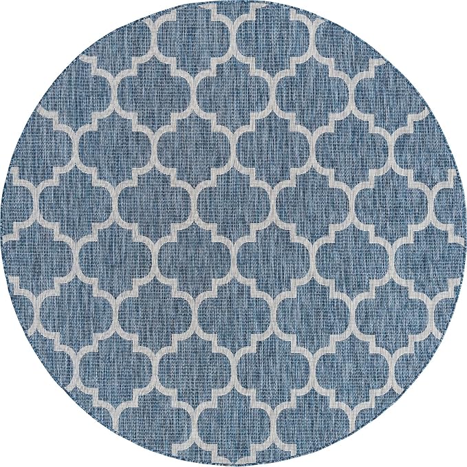 Unique Loom Trellis Collection Area Rug-Lattice Design, Moroccan Inspired - Image 9