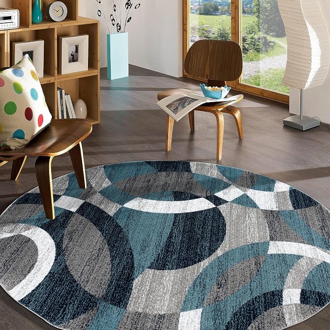 Rugshop Contemporary Abstract Circles Perfect - Image 9
