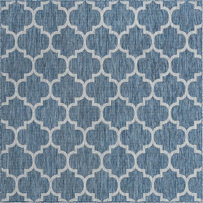 Unique Loom Trellis Collection Area Rug-Lattice Design, Moroccan Inspired - Image 2