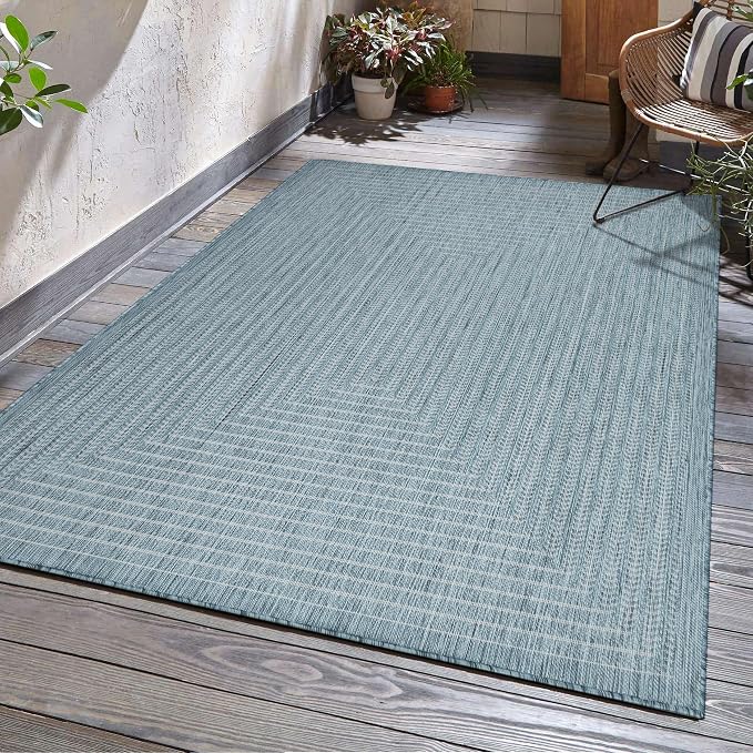 Adiva Rugs Outdoor Indoor Area Rug, Weather Resistant, Stain Resistant Floor Mat - Image 11
