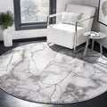 SAFAVIEH Craft Collection 4' Round Grey / Silver CFT877G Modern Abstract by SAFAVIEH