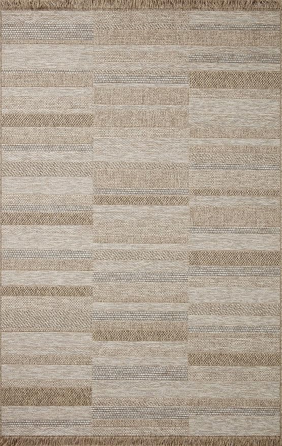 Loloi Dawn Collection Indoor/Outdoor DAW-03 Brown 2'-3" x 3'-9" Accent Rug - Image 2