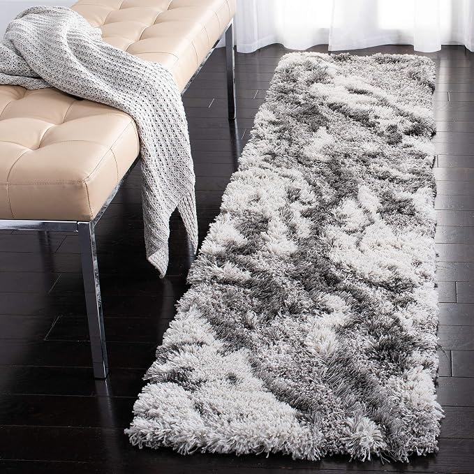 SAFAVIEH Horizon Shag Collection Runner Rug - Image 2