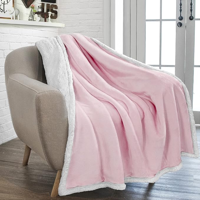 PAVILIA Sherpa Fleece Throw Blanket - Image 2