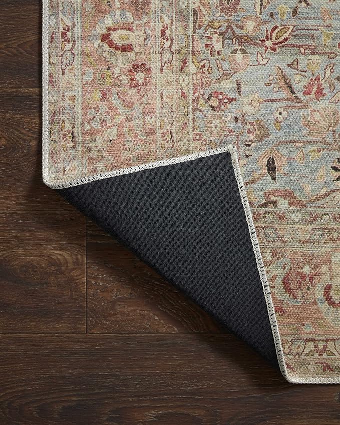 Loloi Adrian Collection ADR-06 Ocean/Clay 2'-6" x 7'-6", .19" Thick Runner Rug - Image 7