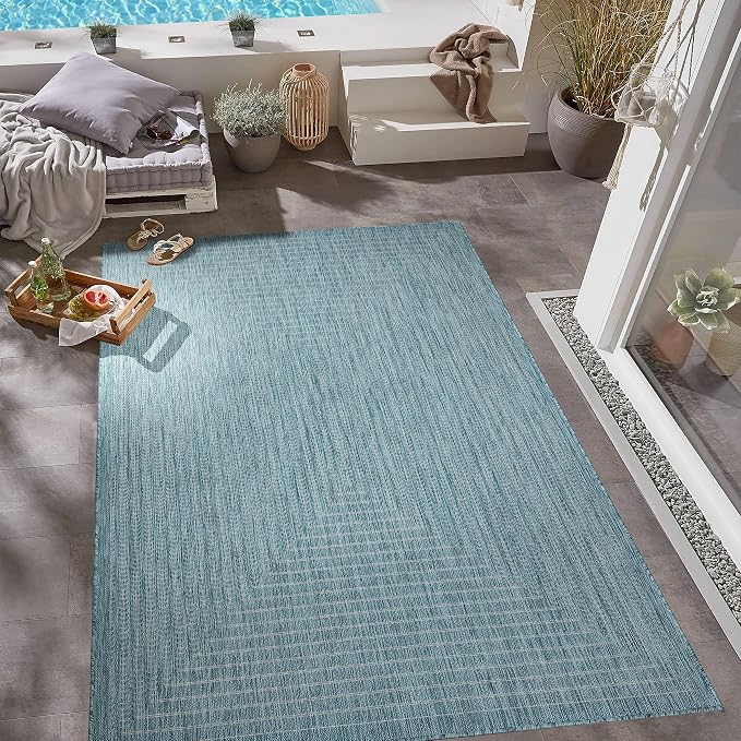 Adiva Rugs Outdoor Indoor Area Rug, Weather Resistant, Stain Resistant Floor Mat - Image 3