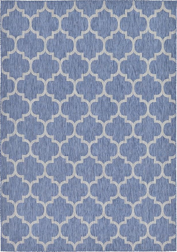 Unique Loom Outdoor Trellis Collection Area Rug - Image 3