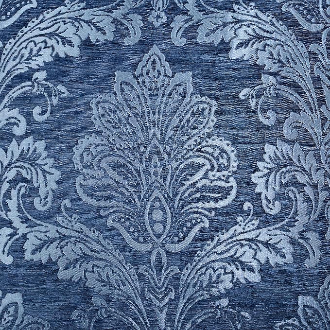 Touch of Class Camelot Luxury Bedding | Calming Navy Blue | Matte Satin Damask - Image 5