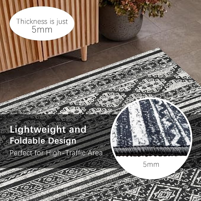 RUGSURE Washable Area Rugs 6' x 9' - Image 5