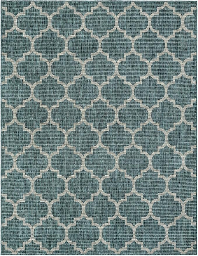 Unique Loom Outdoor Trellis Collection Area Rug - Image 3