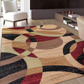 Rugshop Contemporary Abstract Circles Perfect by Rugshop