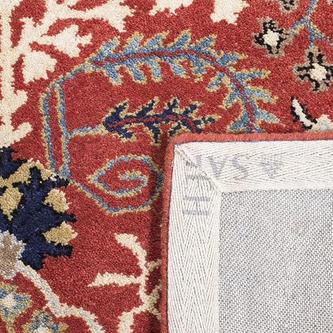 SAFAVIEH Antiquity Collection 2' x 3' Red / Multi AT64A Handmade Traditional - Image 3