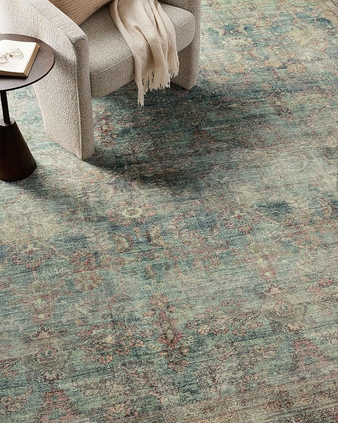 Loloi Magnolia Home by Joanna Gaines Banks Collection BAN-01 Ocean/Spice 3'-6" - Image 6
