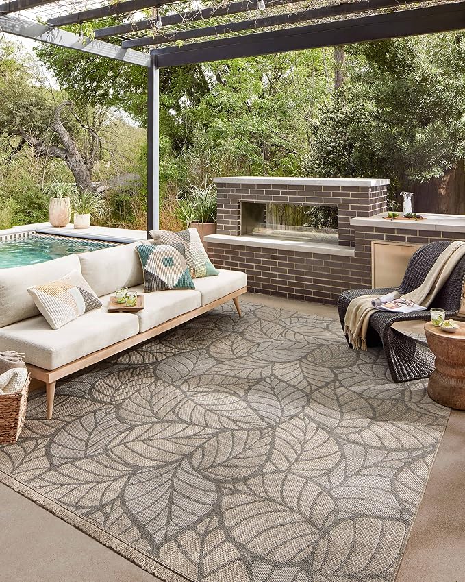 Loloi Dawn Collection Indoor/Outdoor DAW-05 6'-4" x 9'-2" Area Rug by Loloi