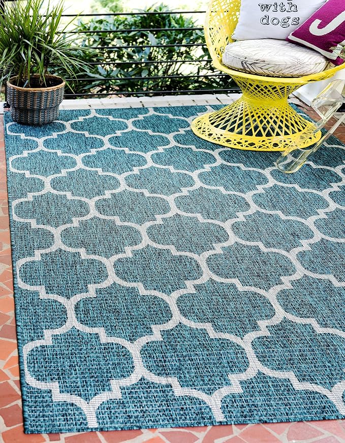 Unique Loom Outdoor Trellis Collection Area Rug - Image 4