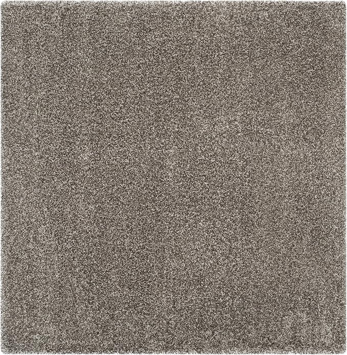 SAFAVIEH Milan Shag Collection 3' Square Grey SG180 Solid Non-Shedding Living - Image 3
